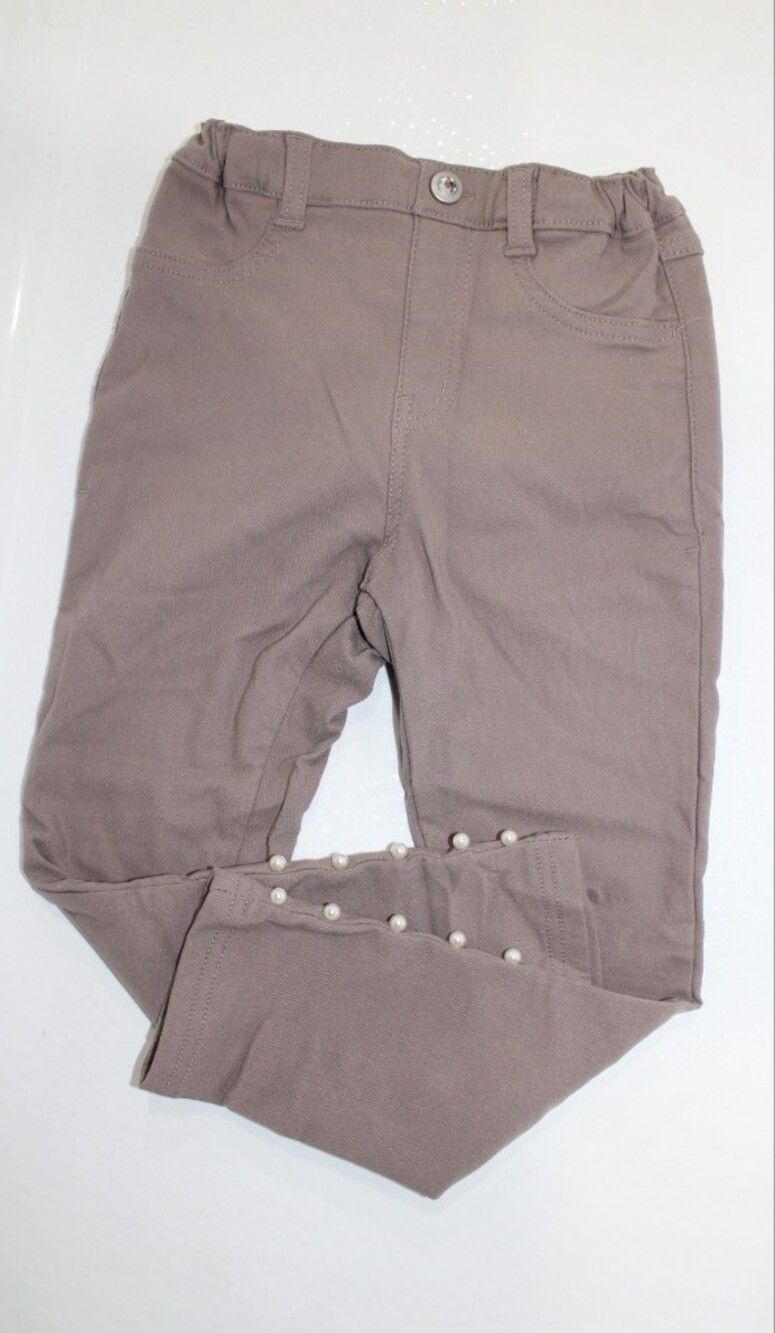 Men's Pearl-Trim Joggers in Taupe,For Cold Weather